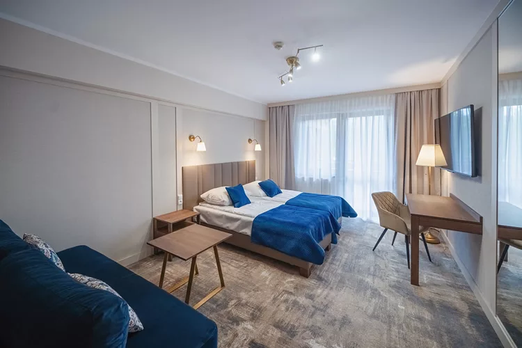 Komfotowe pokoje hotelowe typu PREMIUM w Zakopanem, Elegancki pokój rodzinny w Tatra Hotel Zakopane