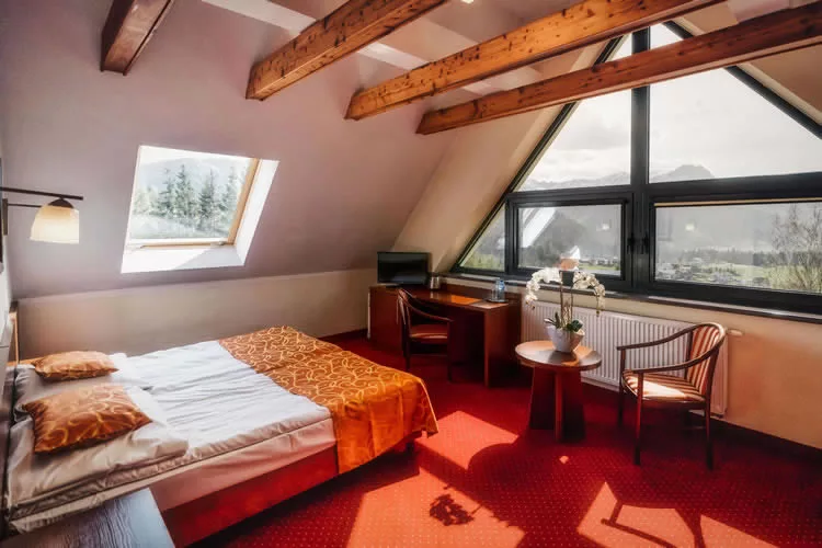 Pokój do wynajęcia w atrakcyjnej cenie Hotel TATRA Zakopane, Przestronny pokój Standard w Tatra hotel Zakopane z widokiem na góry